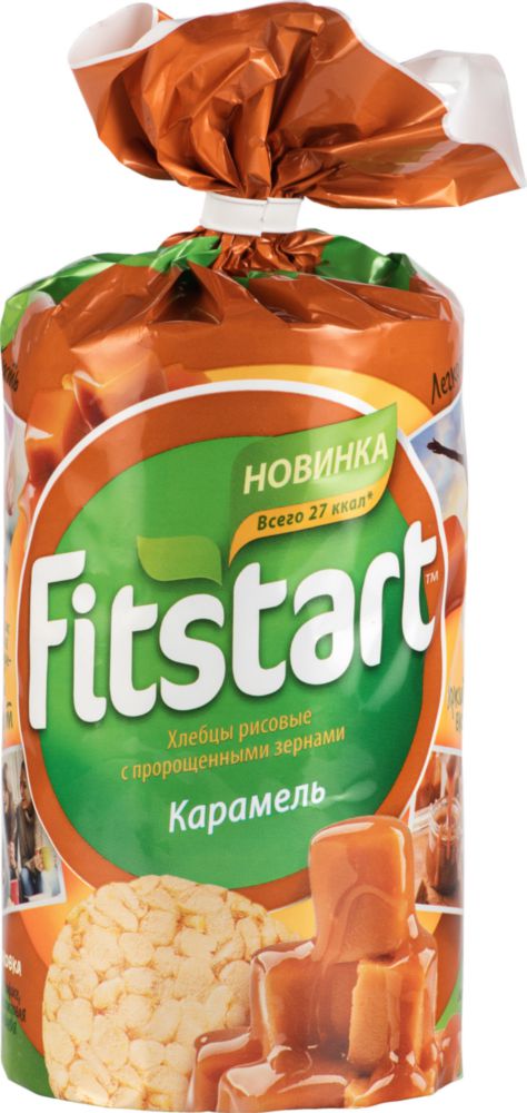 Хлебцы Fitstart Карамель рисовые 100г