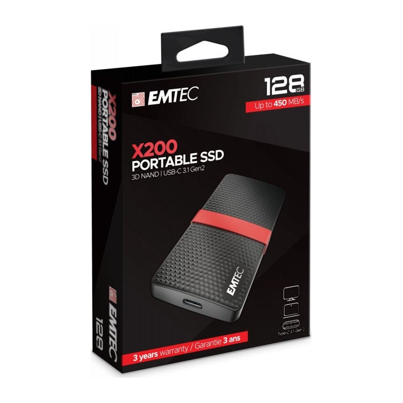 фото Внешний ssd диск emtec x200 portable ssd power plus 512гб (ecssd512gx200)