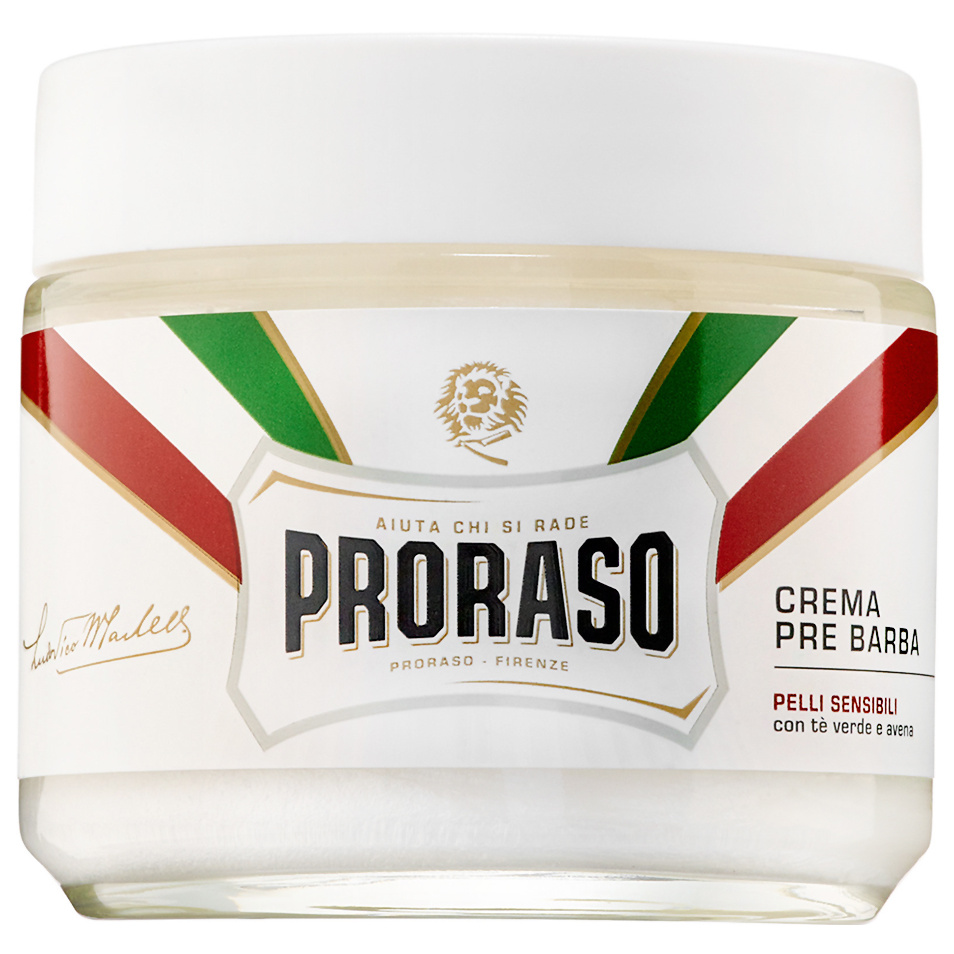 Купить Крем до бритья Proraso Зелёный Чай и Овёс 100 мл, pre-Shave Cream - Sensitive Skin Formula