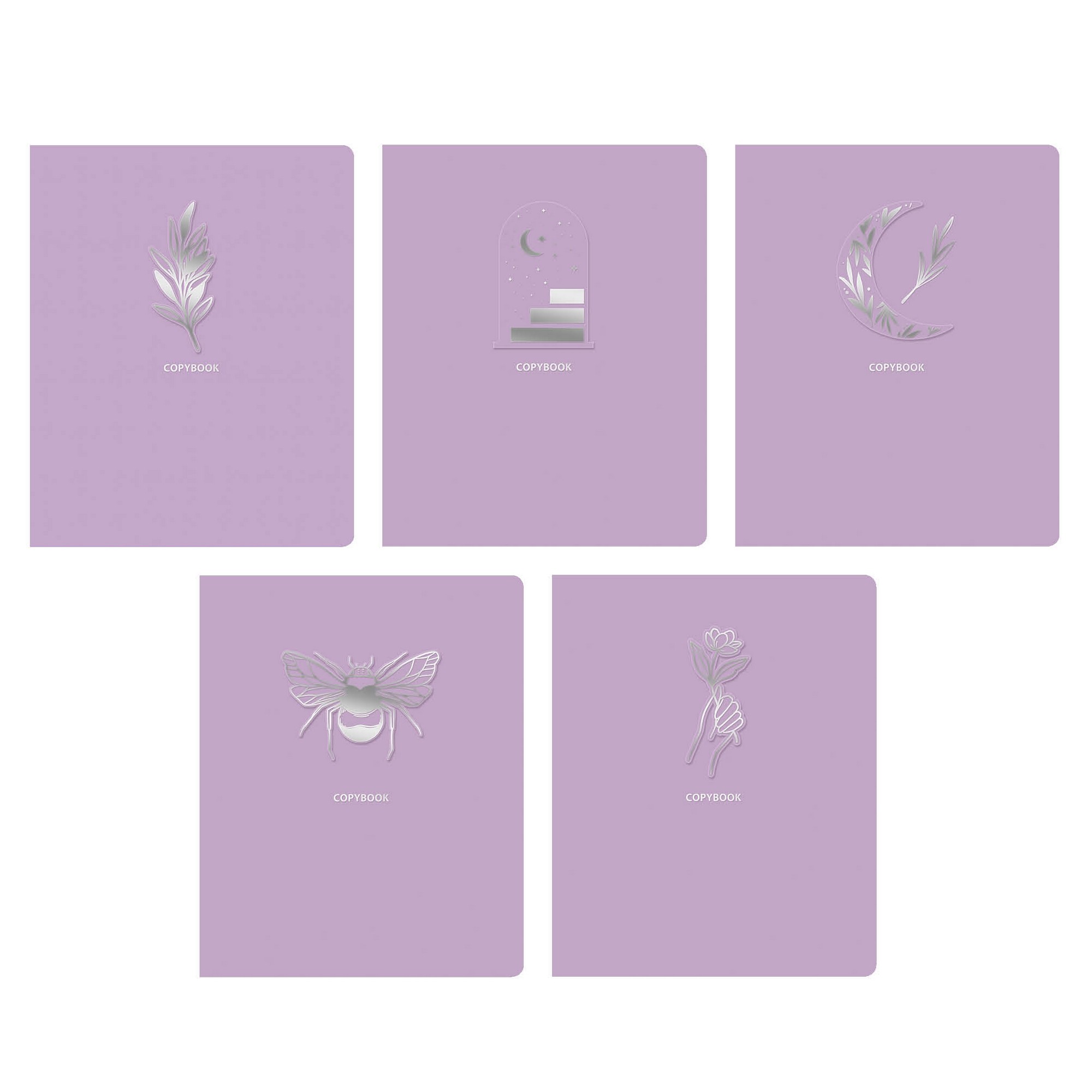 

Тетрадь Listoff TOTAL LILAC. Приятные моменты(А5,48,скрепка,клетка) ТККФ487295