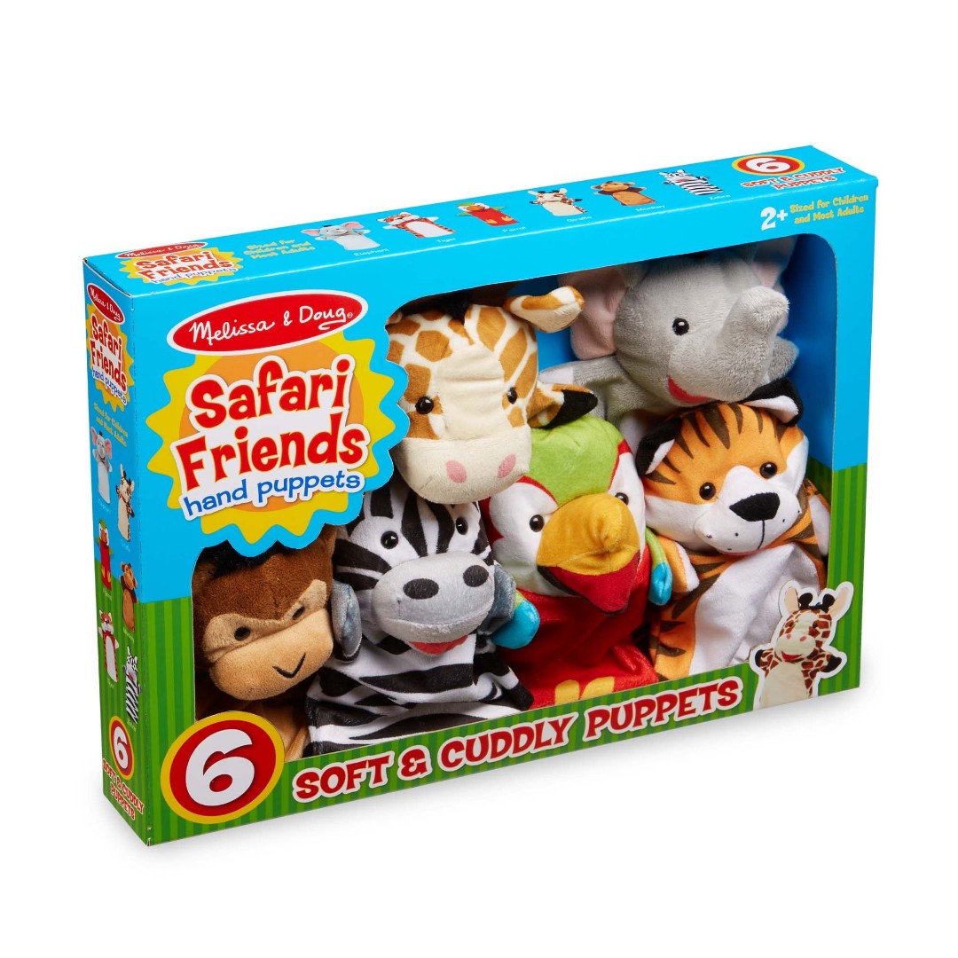 

Плюшевые куклы на руку Melissa & Doug Сафари
