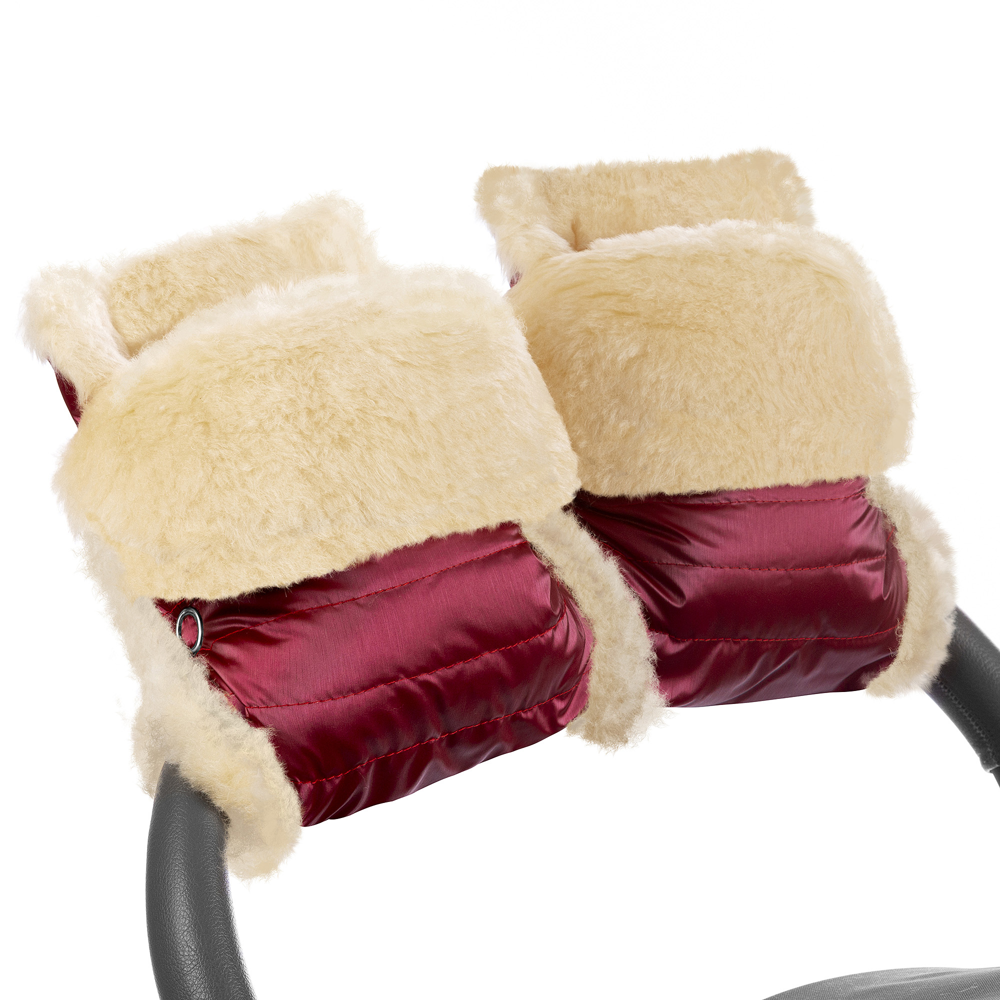 Муфта-рукавички для коляски Esspero Oskar Ruby Натуральная шерсть
