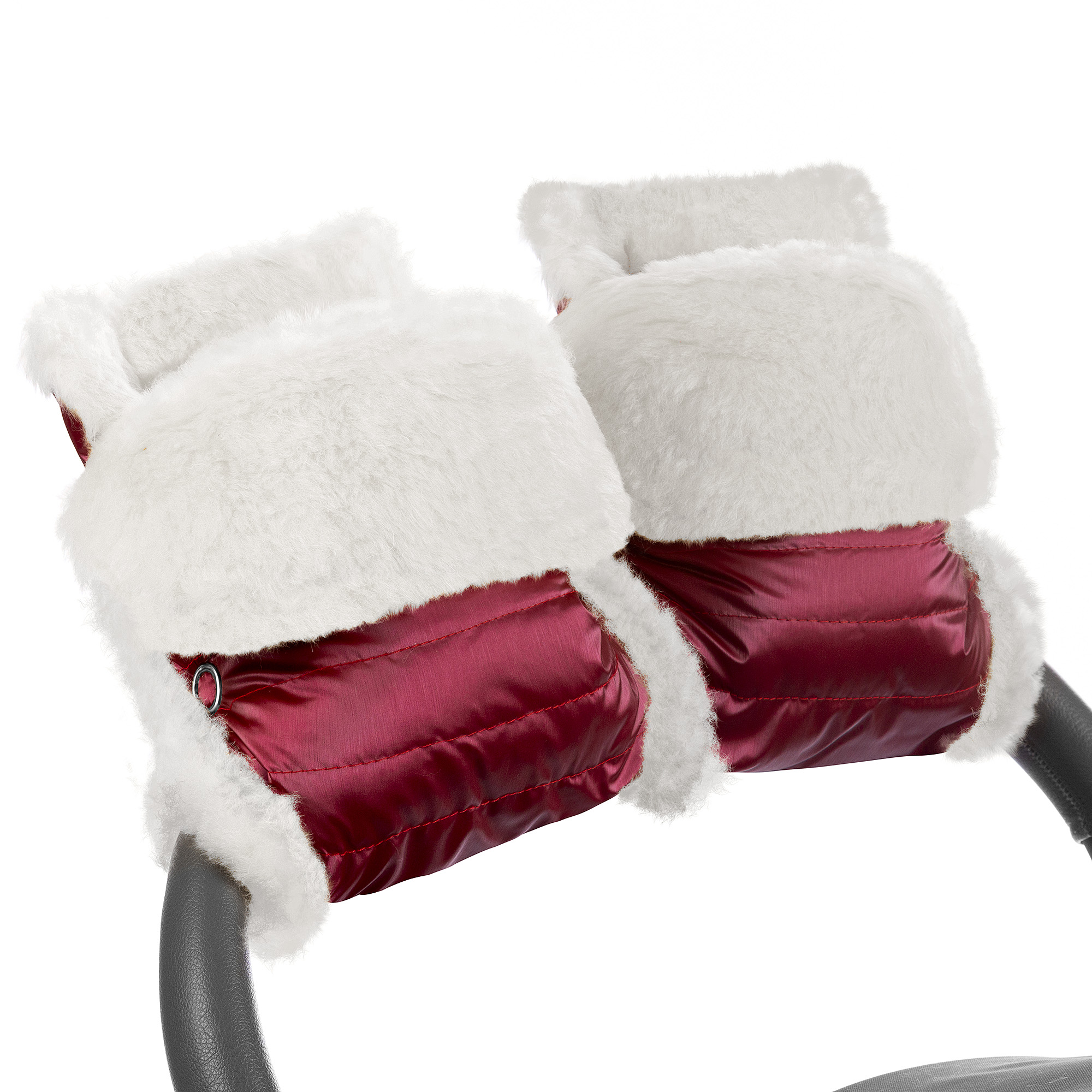 фото Муфта-рукавички для коляски esspero christer ruby натуральная шерсть