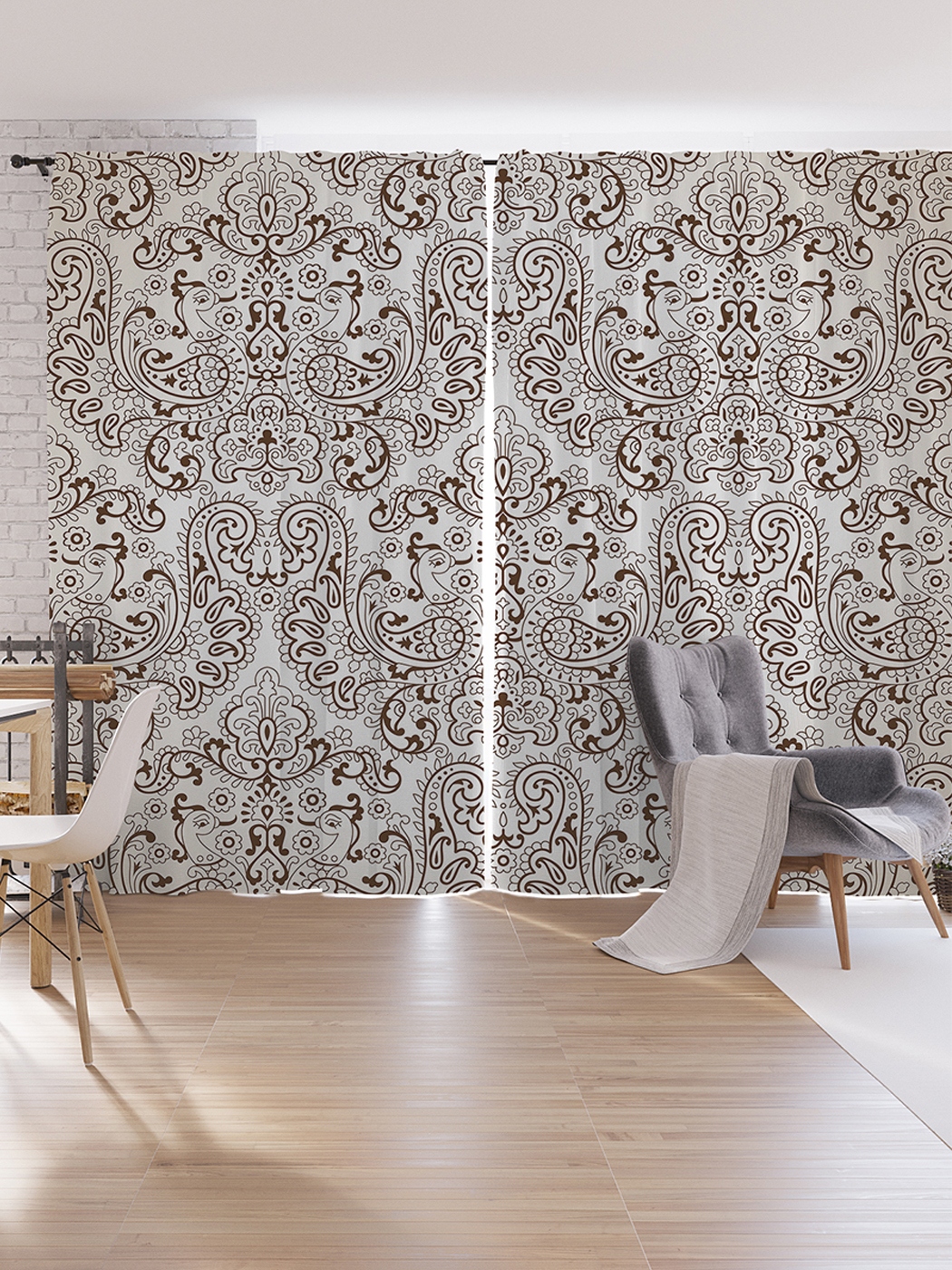 

Шторы под лён JoyArty «Серый узор», серия Oxford DeLux, 340х265 см, Шторы под лён «Серый узор», серия Oxford DeLux, 340х265 см