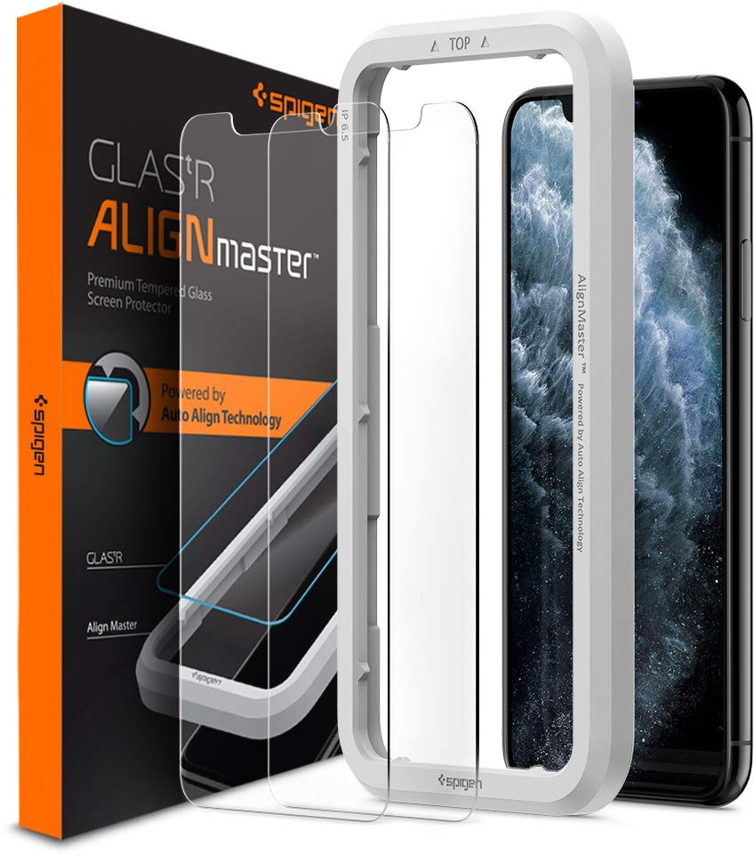 

Защитное стекло Spigen Align Glas.tR 2 pack (AGL00109) для iPhone X/Xs/11 Pro (Clear)