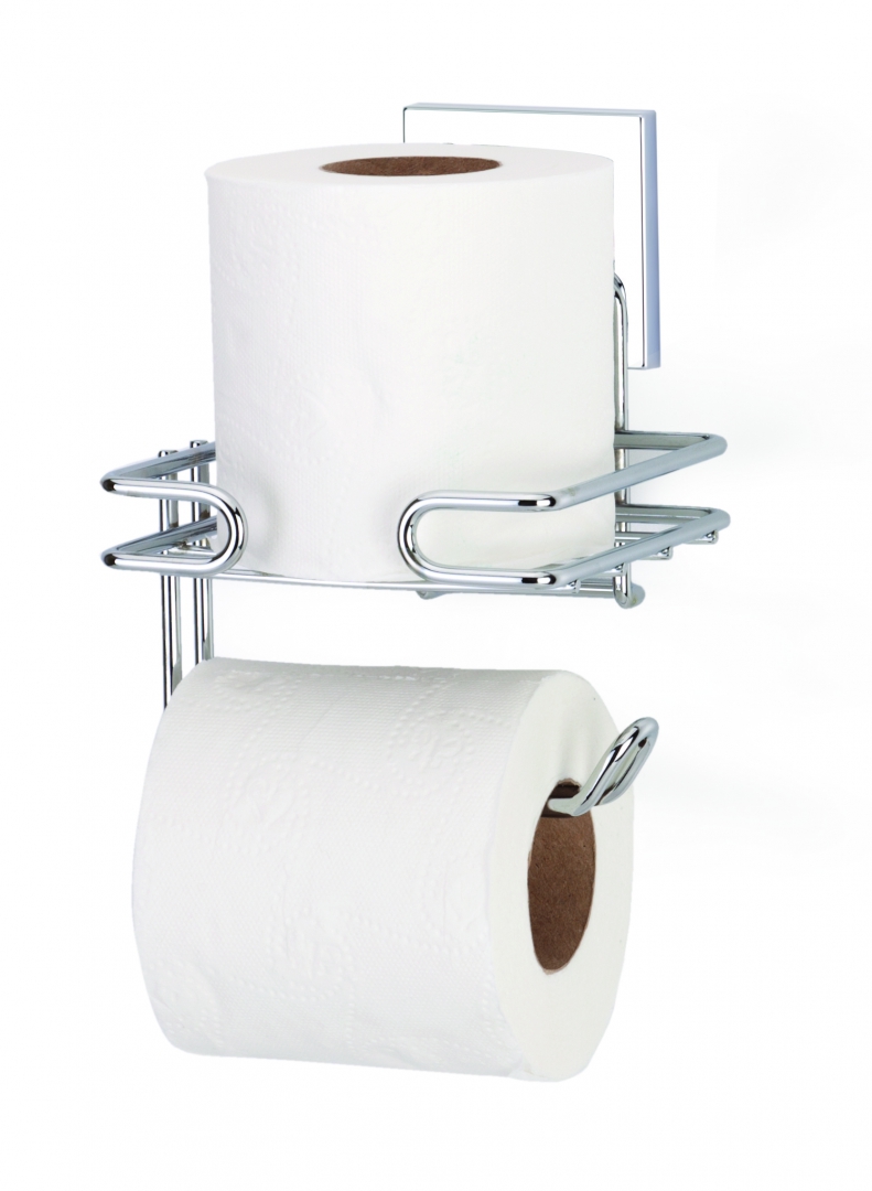 фото Держатель туалетной бумаги с запасным рулоном ef275 самоклеящийся tekno-tel