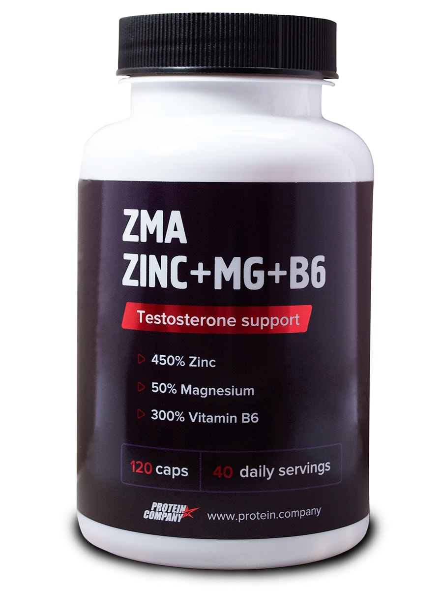 Витаминно-минеральный комплекс Protein.Сompany ZMA Zinc + Mg + B6 120 капсул