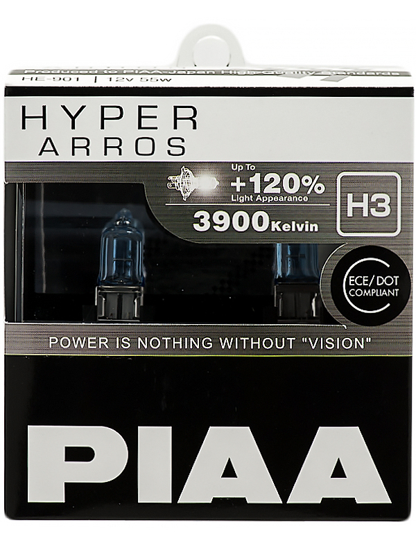 фото Лампы галогенные hyper arros (type h3) (3900k) 55w piaa