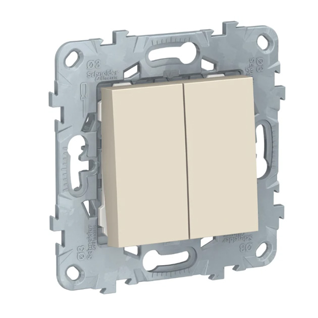 

Выключатель Schneider NU521144, Бежевый, NU521144 Unica New