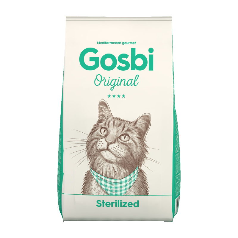 фото Сухой корм для кошек gosbi sterilized, курица, 1кг