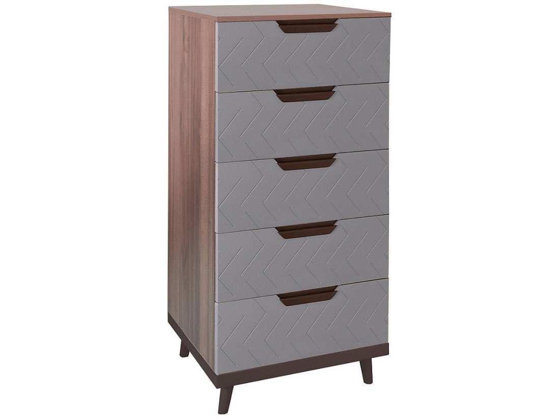 Комод Helvant с 5 ящиками Скандер Грей