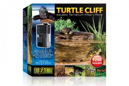 

Черепашья скала Exo Terra Turtle-Cliff с фильтром для воды, средняя 22х16х19,5 см, Коричневый