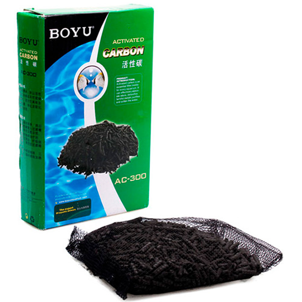 Наполнитель для внешних и внутренних фильтров Boyu Activated Carbon, уголь, 300 г