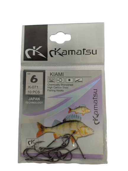 

Рыболовные крючки Kamatsu Kiami №6, 10 шт., Kiami