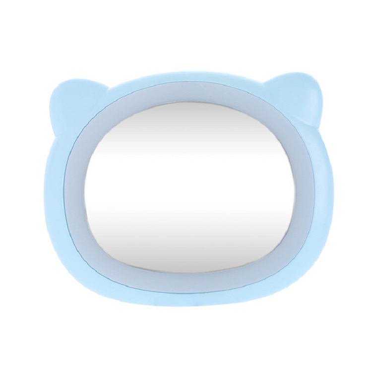 фото Зеркало с подсветкой, мишка, цвет голубой, 11х9х1,5 см, venusshape vs-mir-26