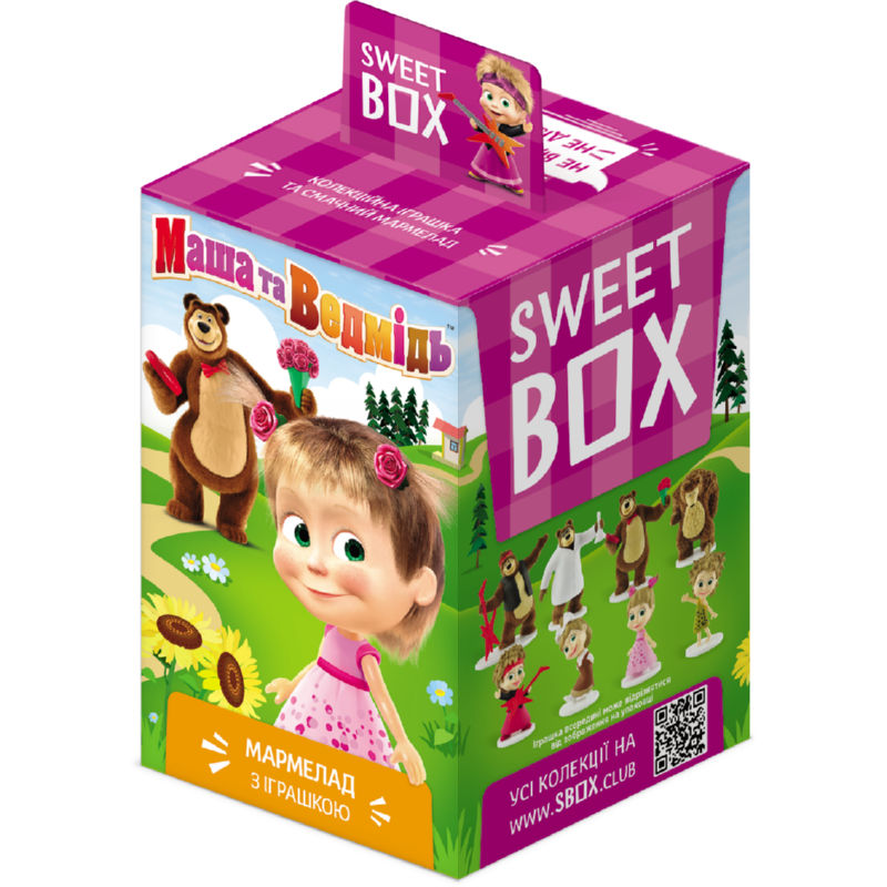 Набор Sweet Box Маша и Медведь жевательный мармелад 10г