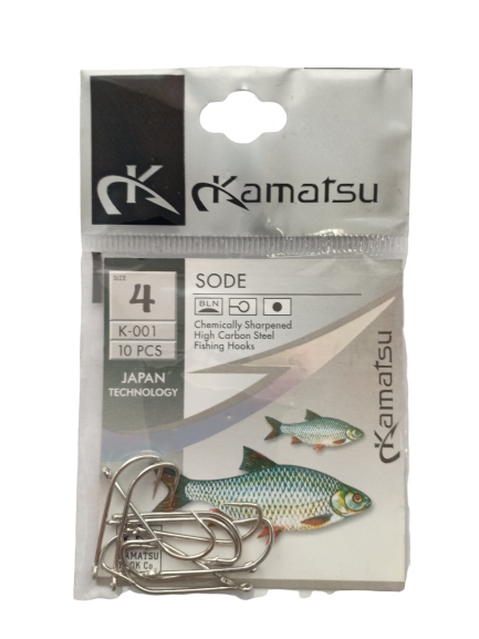 

Рыболовные крючки Kamatsu Sode №4, 10 шт., Sode