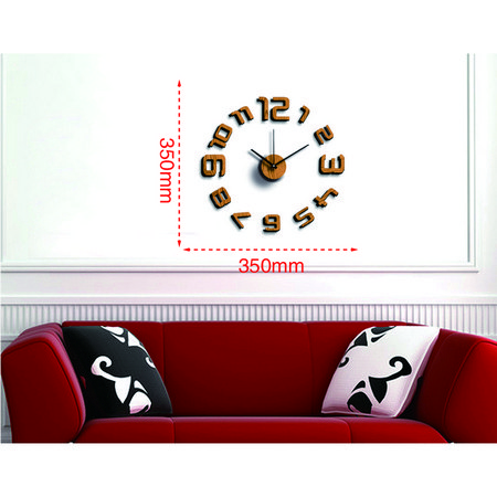 

Часы настенные на клейкой ленте, 35 см, светлое дерево