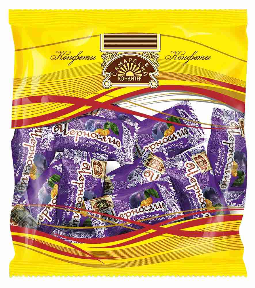 Конфеты Самарский Кондитер Чернослив в шоколаде 200г