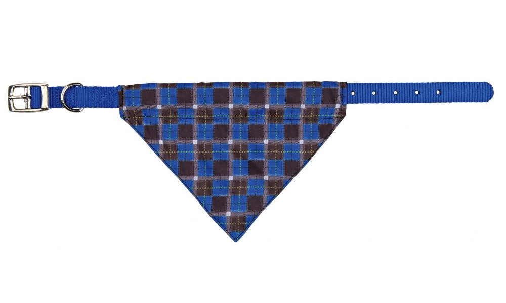 фото Ошейник для собак trixie neckerchief s, синий, 10мм х 25-31см