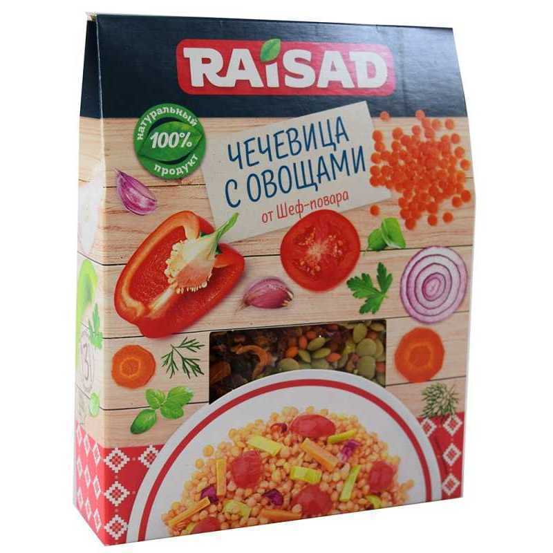 

Гарнир Raisad Чечевица с овощами От шеф-повара 200г