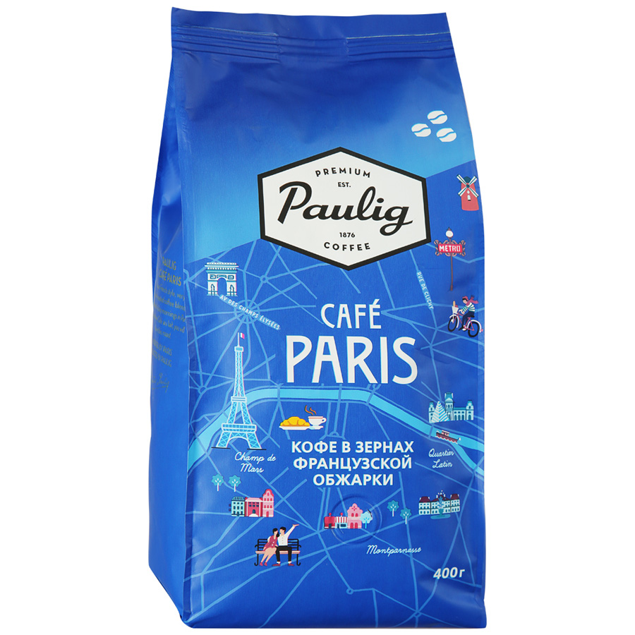 

Кофе Paulig Paris натуральный жареный в зернах 400 г