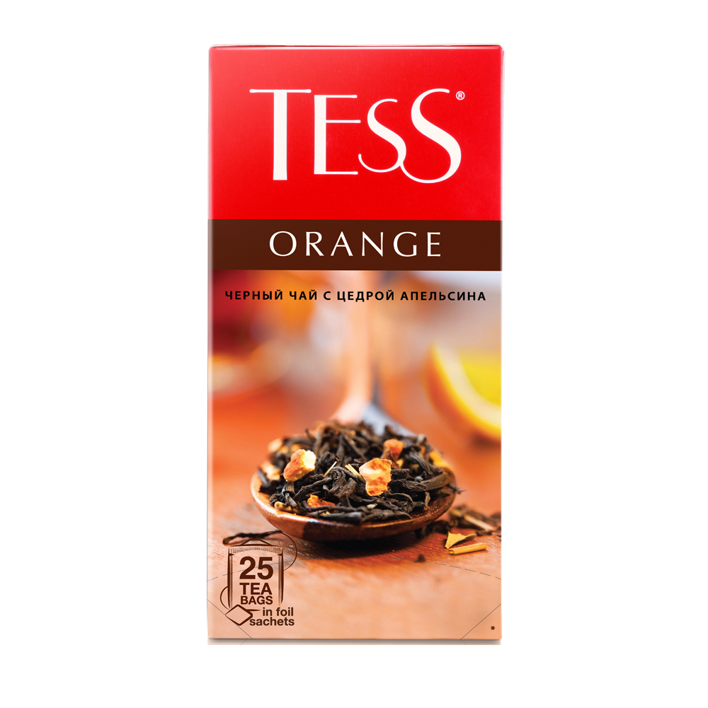 фото Чай черный tess orange 25 пак