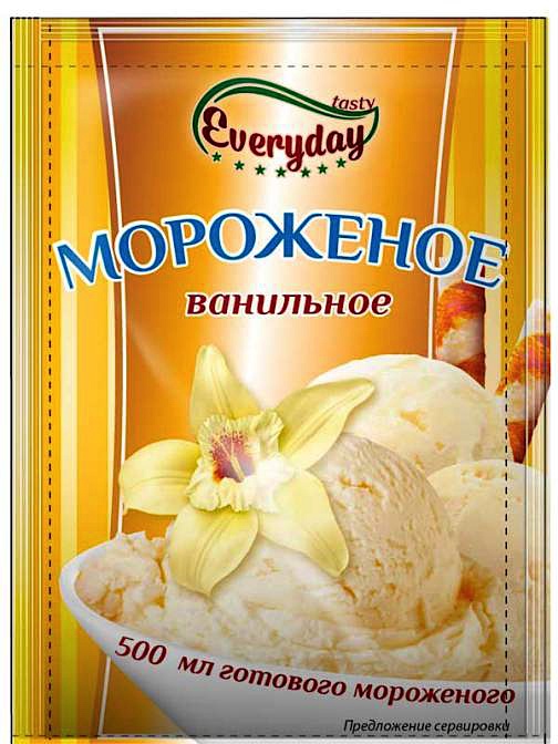 Десерт сухой Everyday Мороженое ванильное 55г