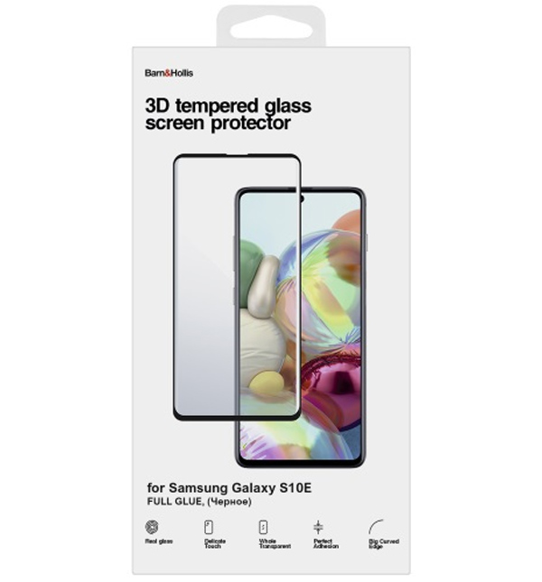 

Защитное стекло Barn&Hollis Galaxy S10E (3D) Full Glue черное, Galaxy S10E (3D) Full Glue черное