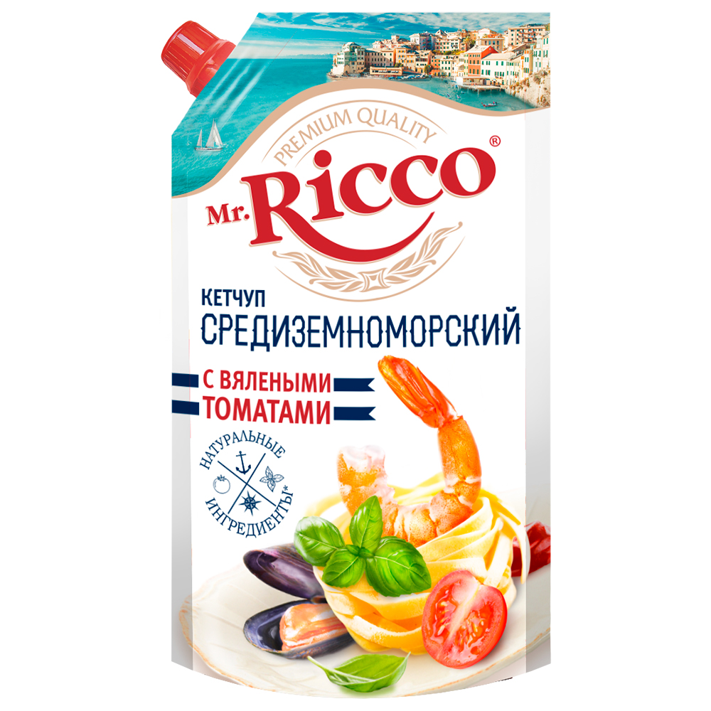 Кетчуп Mr. Ricco Средиземноморский с вялеными томатами 350г