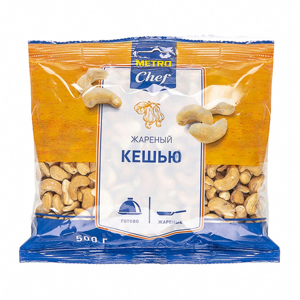 

Кешью Chef жареный ядра 500 г