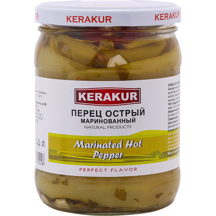 

Перец Kerakur острый маринованный 450 г