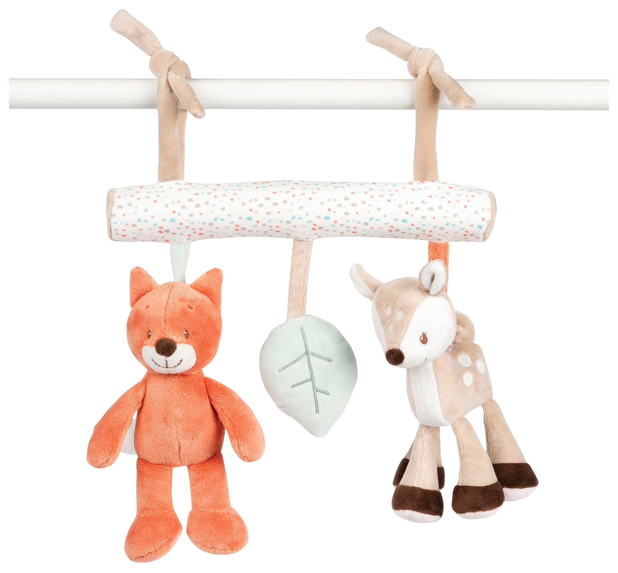

Игрушка мягкая Nattou Soft toy Fanny & Oscar Оленёнок и Лисёнок на завязках 296229