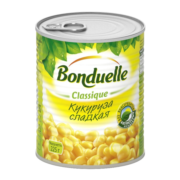 

Кукуруза Bonduelle сладкая в зернах консервированная 225 г
