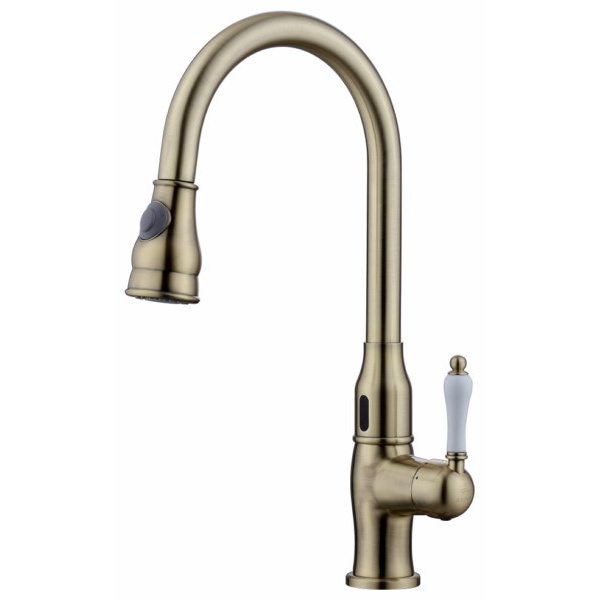фото Смеситель для кухонной мойки kaiser vincent-sensor 31366-1 bronze