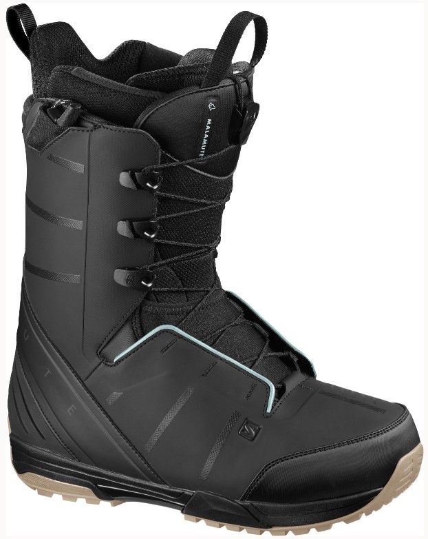 фото Ботинки для сноуборда salomon malamute 2021, black/fiery red, 28.5