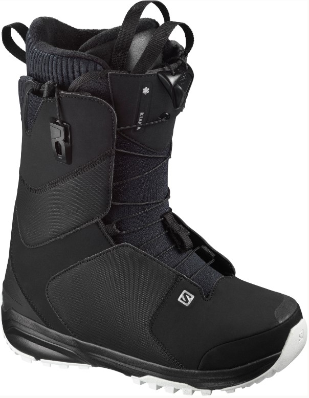 фото Ботинки для сноуборда salomon kiana 2021, black/black/white, 25