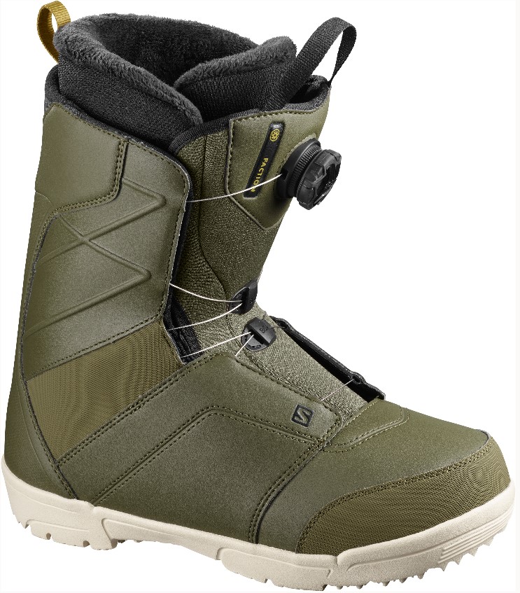 фото Ботинки для сноуборда salomon faction boa 2021, olive, 26.5