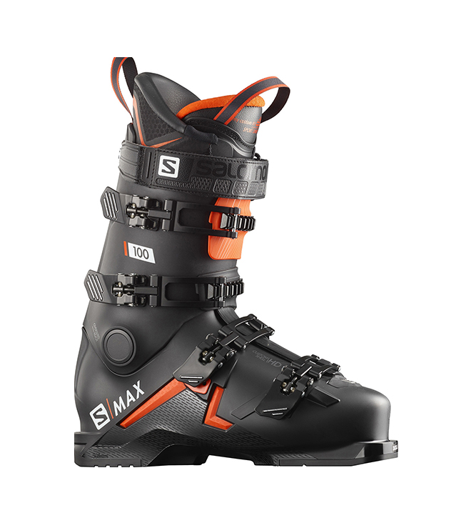 фото Горнолыжные ботинки salomon s/max 100 2020, black/orange/white, 26.5