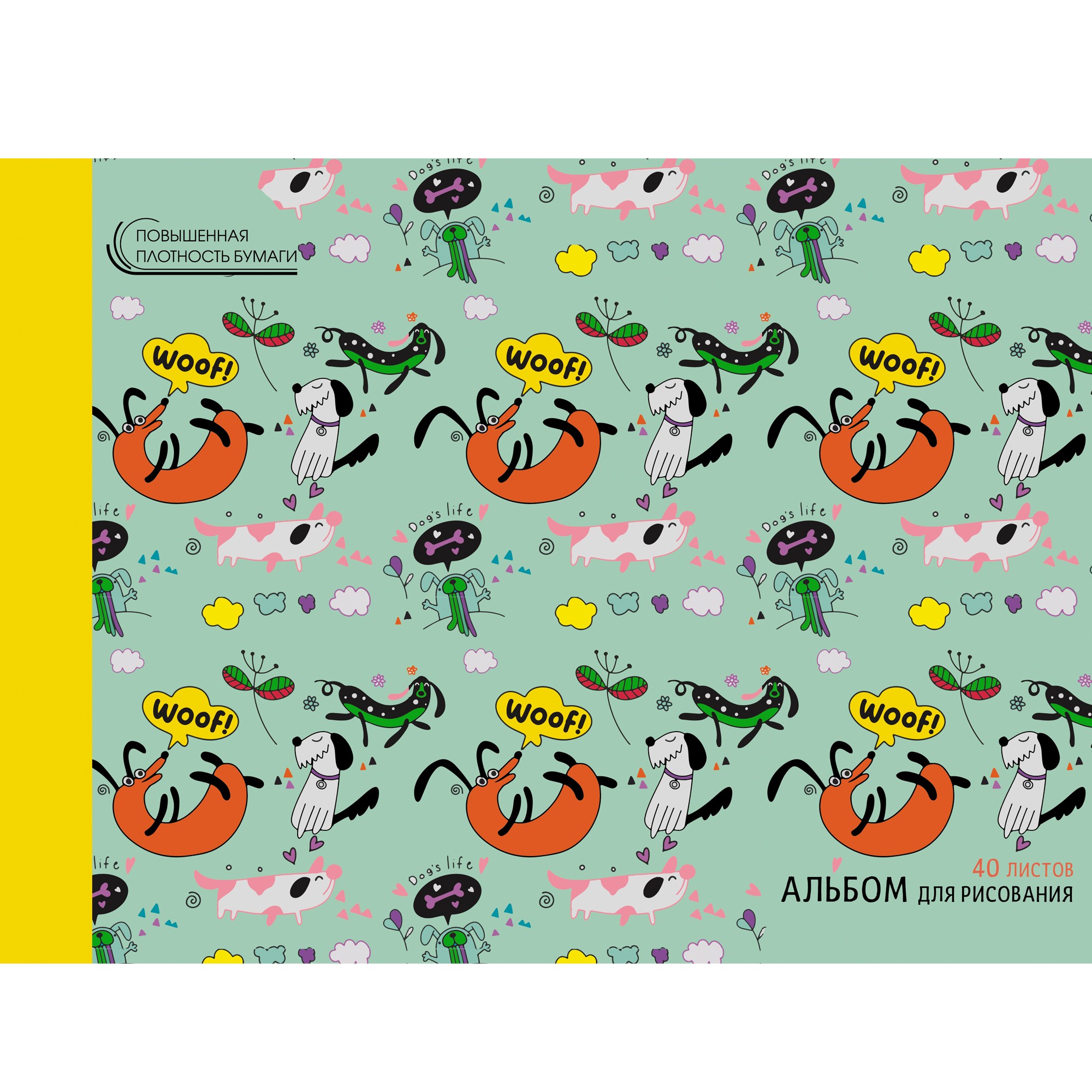 

Альбом для рисования Unnika Land Dog's life (40л, 120г/м, склейка) АМ402103