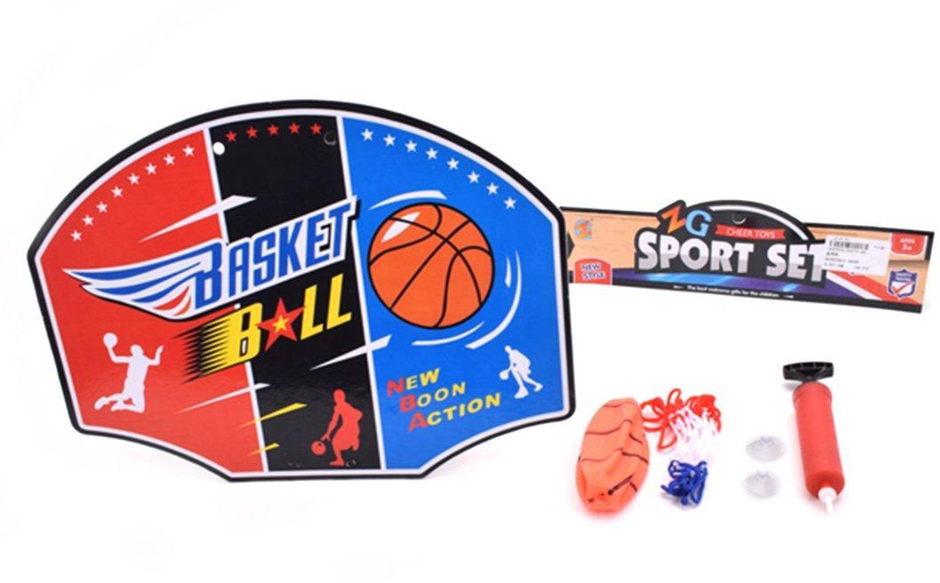 фото Набор для игры в баскетбол наша игрушка щит, мяч, насос