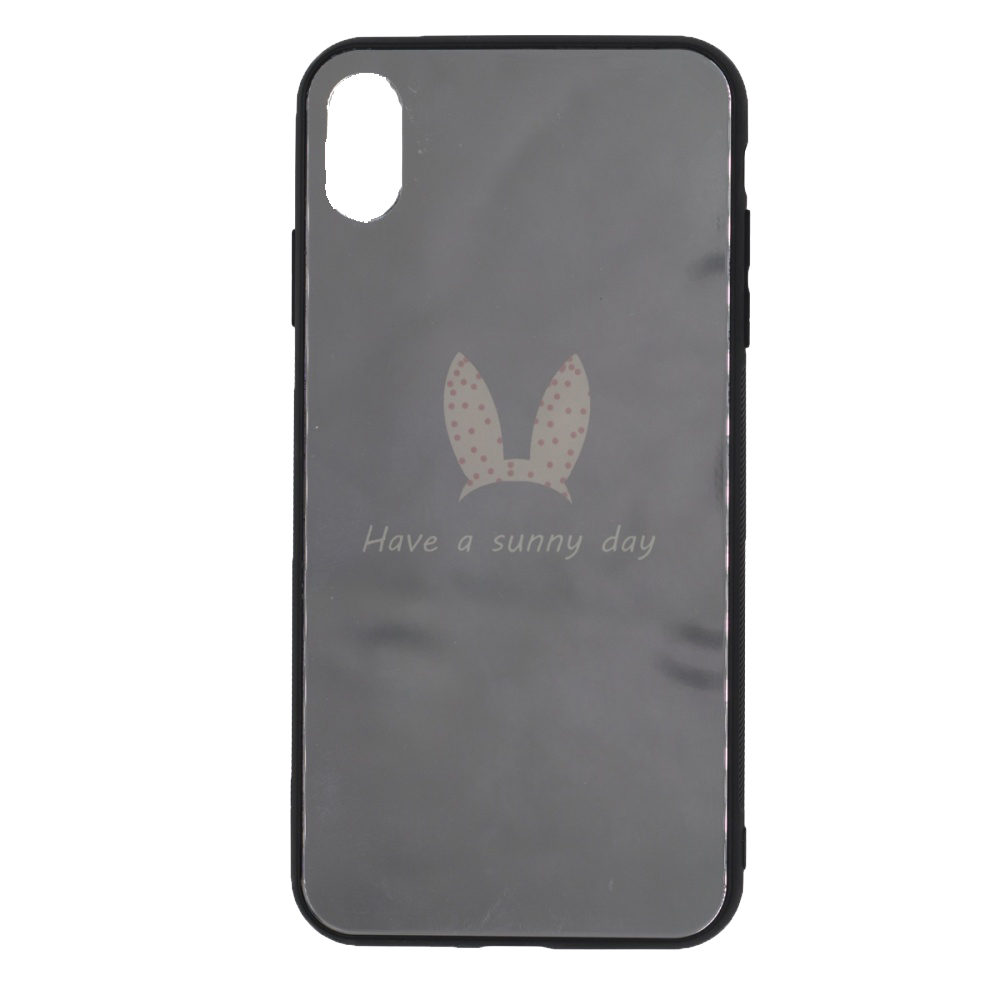 фото Чехол nuobi fashion mirror для iphone xs max (rabbit ears)
