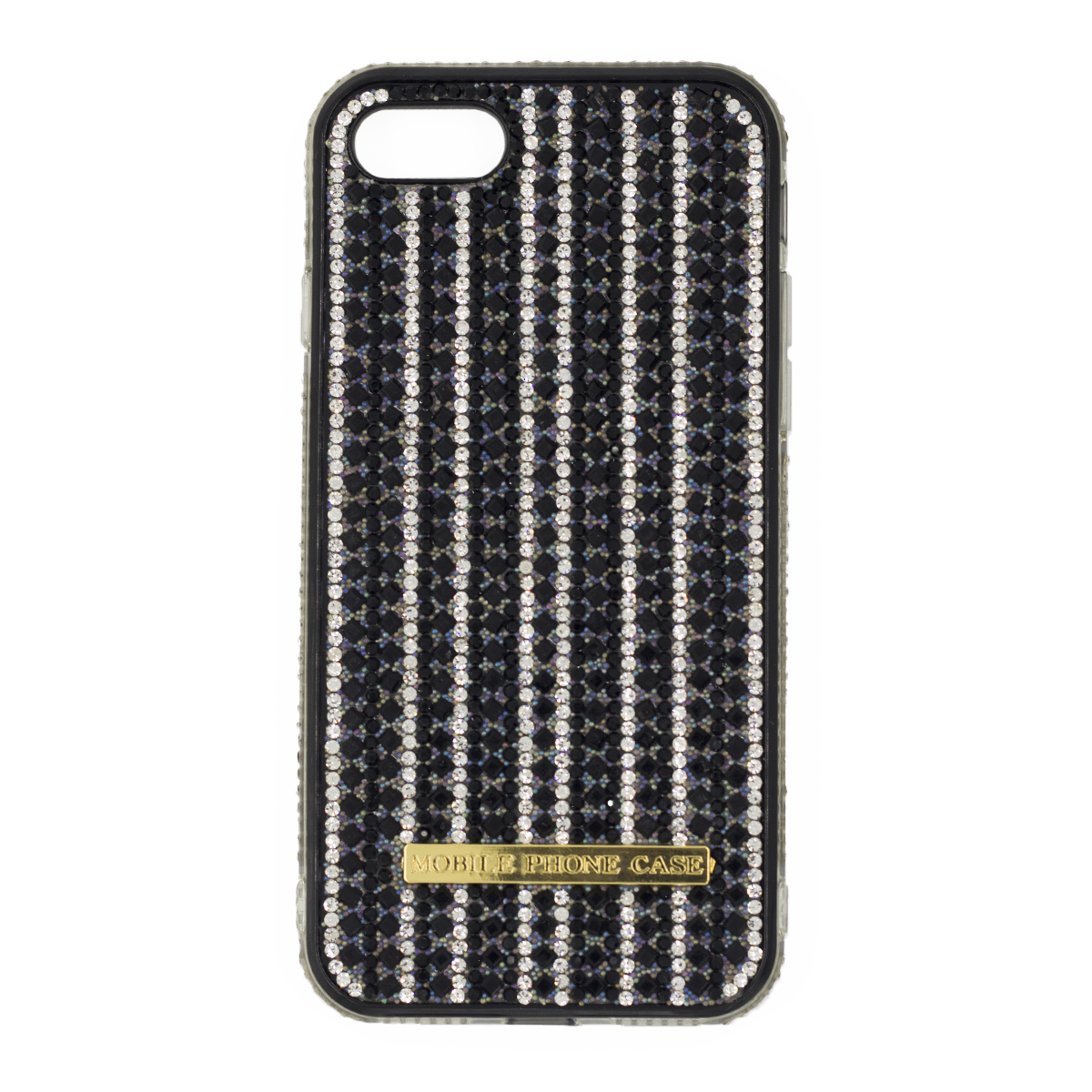 фото Чехол nuobi fashion diamonds ver.1 для iphone 7/8 (черный)