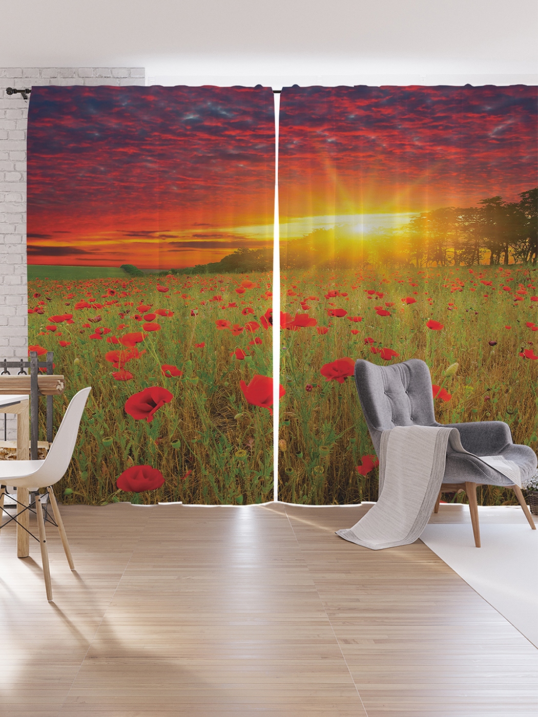 

Шторы под лён JoyArty «Маки на закате», серия Oxford DeLux, 340х265 см, Шторы под лён «Маки на закате», серия Oxford DeLux, 340х265 см