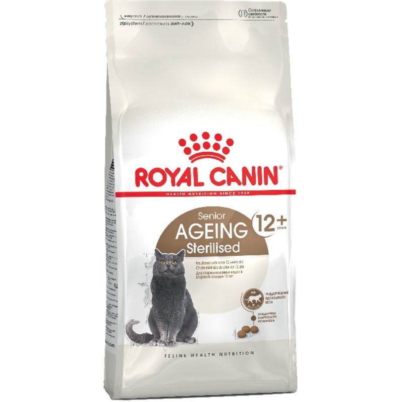 фото Сухой корм для кошек royal canin senior ageing sterilised 12+, для пожилых, 0,4кг