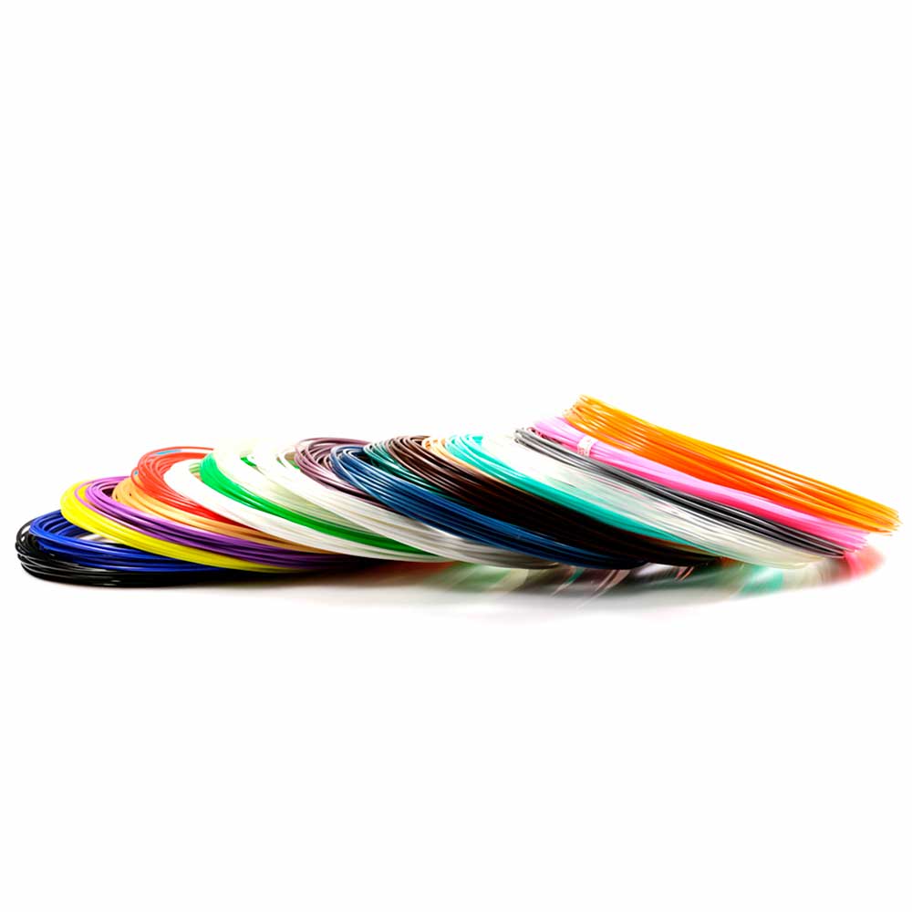 Пластик для 3D ручек с органайзером UNID PLA 20 цветов по 10 м горшок для ов пластик 1 л 12 8х11 7х13 1 см шоколадный радиан элеганс