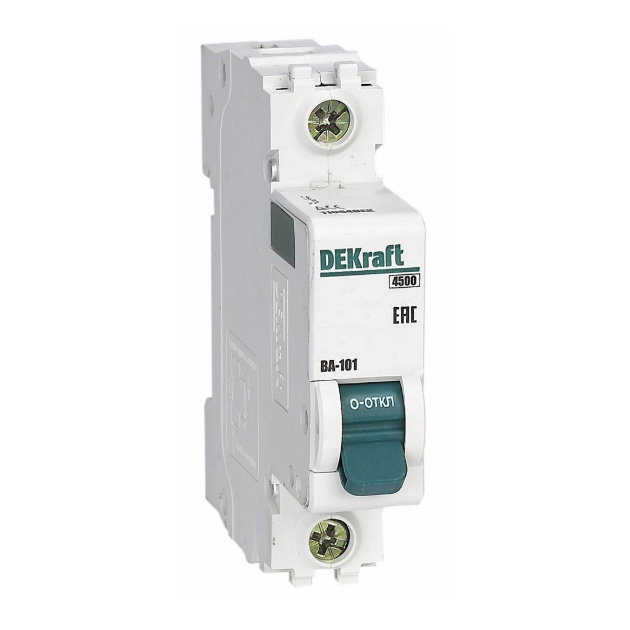 Автоматический выключатель Schneider Electric Dekraft Ва-101 1P 40А 4,5Ka Х-Ка С 11058Dek