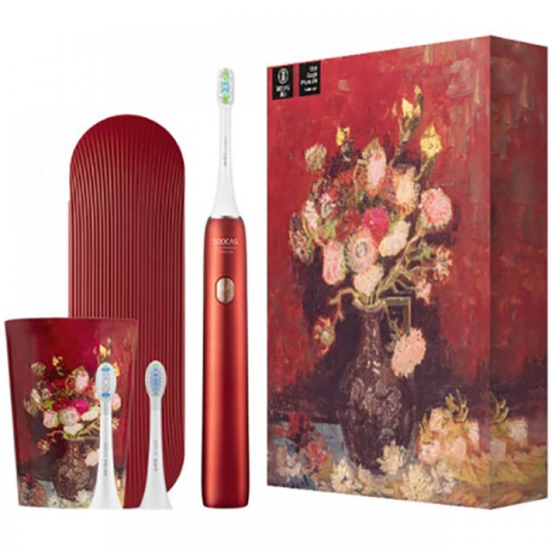 

Зубная щетка электрическая Soocas Toothbrush X3U Van Gogh Museum Design Red, Toothbrush X3U Van Gogh Museum
