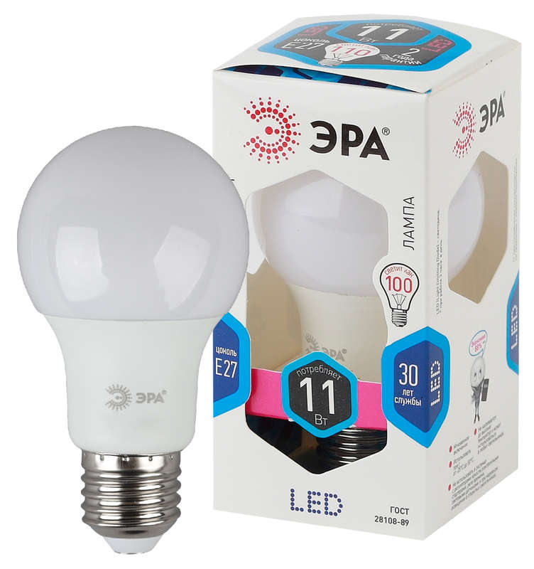 

ЭРА Led A60-11W-840-E27