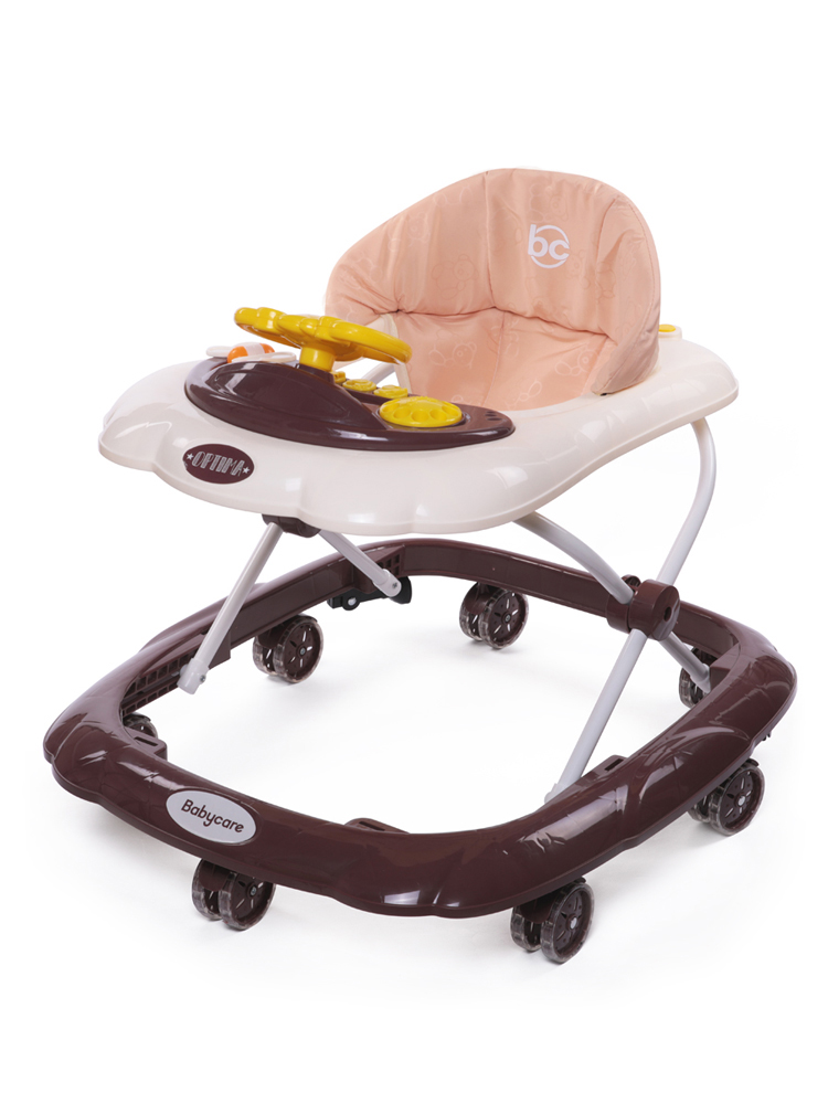 фото Ходунки babycare optima, белый шоколад baby care